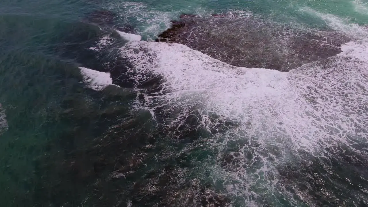 Aerial view along the coast of Pinones Puerto Rico