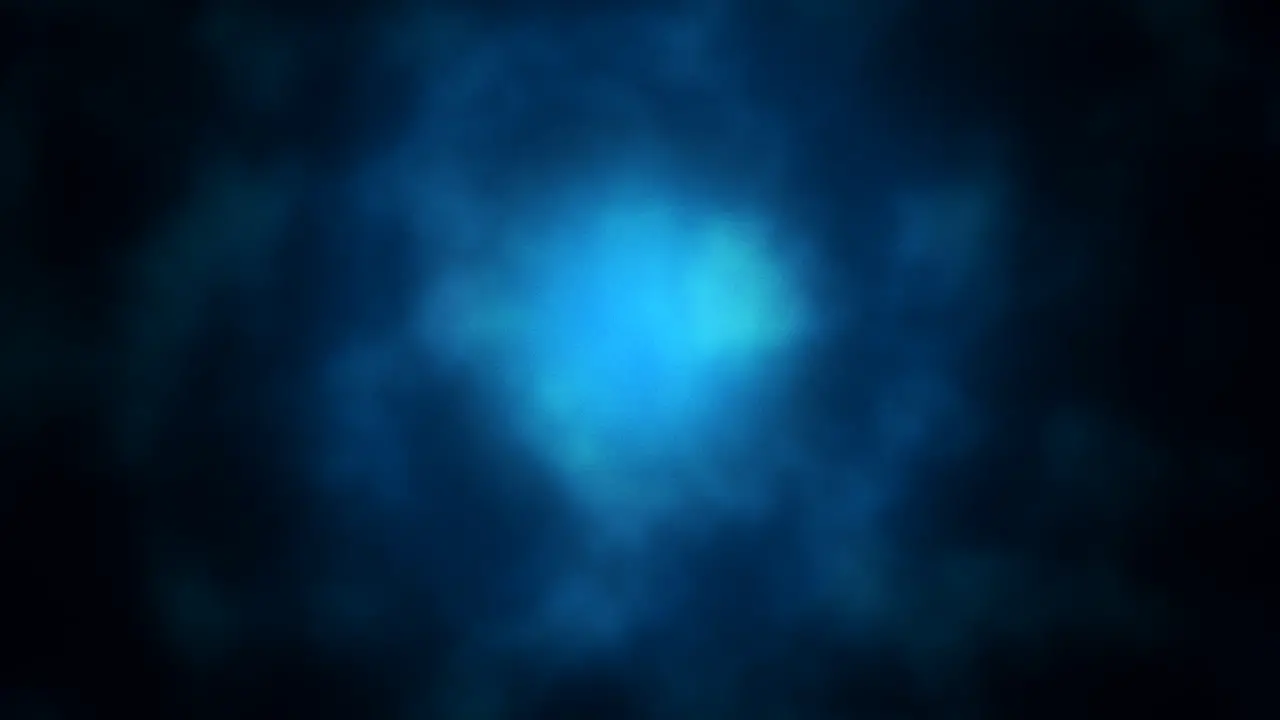 Blue deep cloud in in dark space