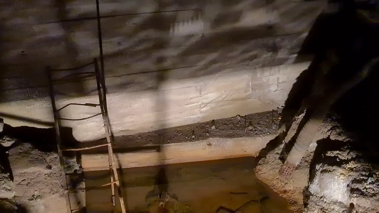 underground water storage with awesome water shade in coal museum in Estonia Ida virumaa