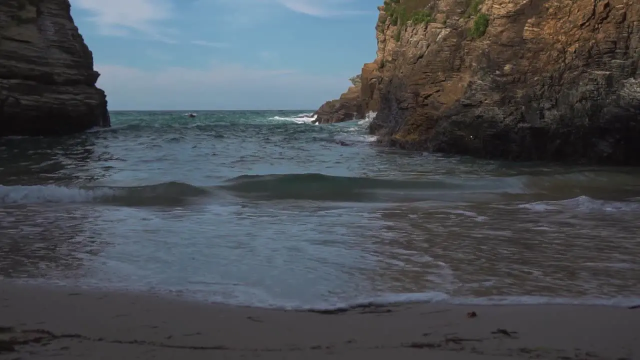 Slow motion gimbal shot of beautiful South European landscape in Spain