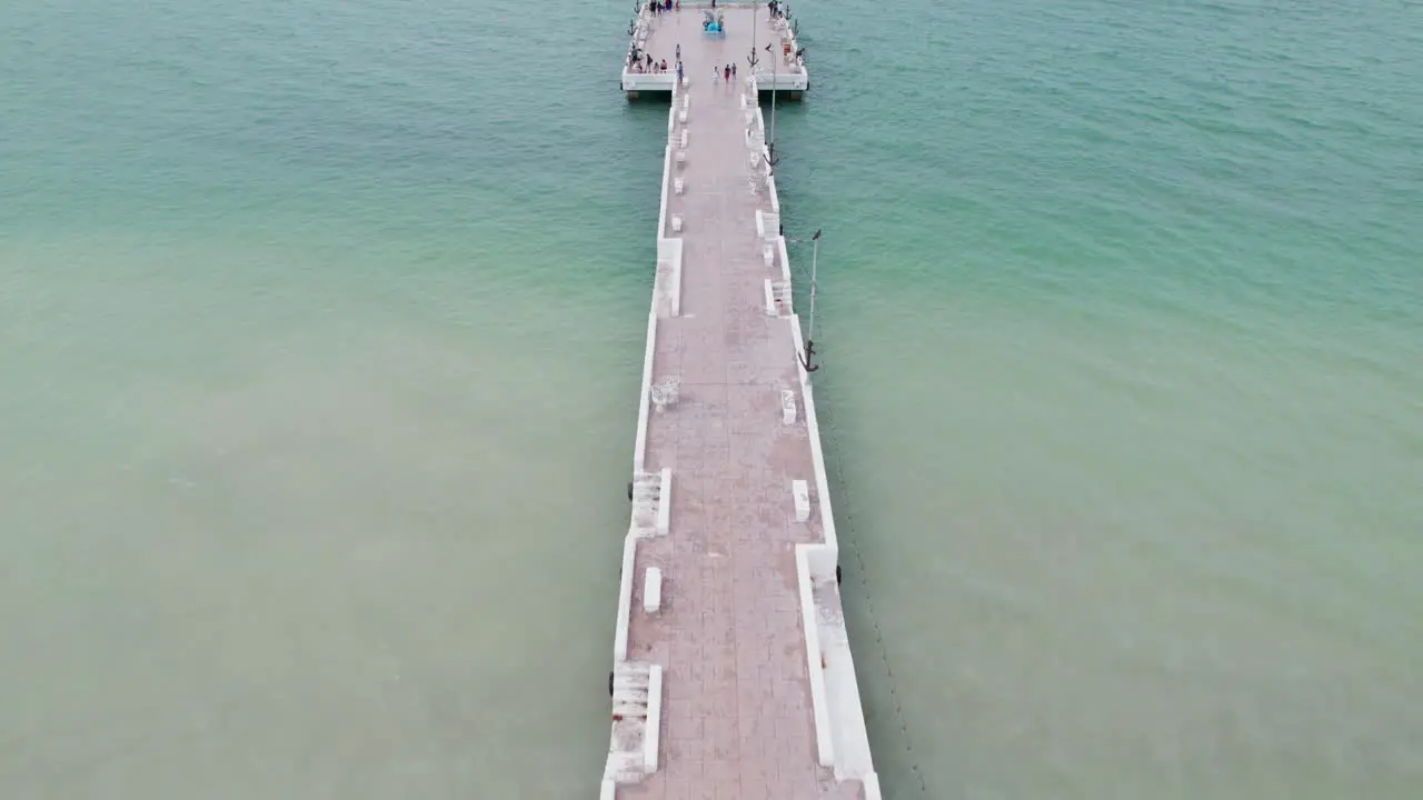 People walking in the port of Xelchac Yucatan