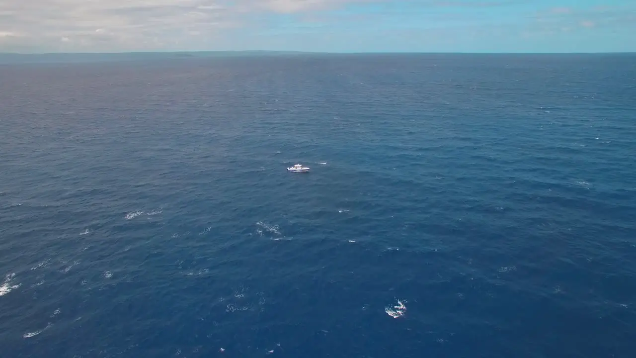 Solitary Boat in The Middle of Ocean