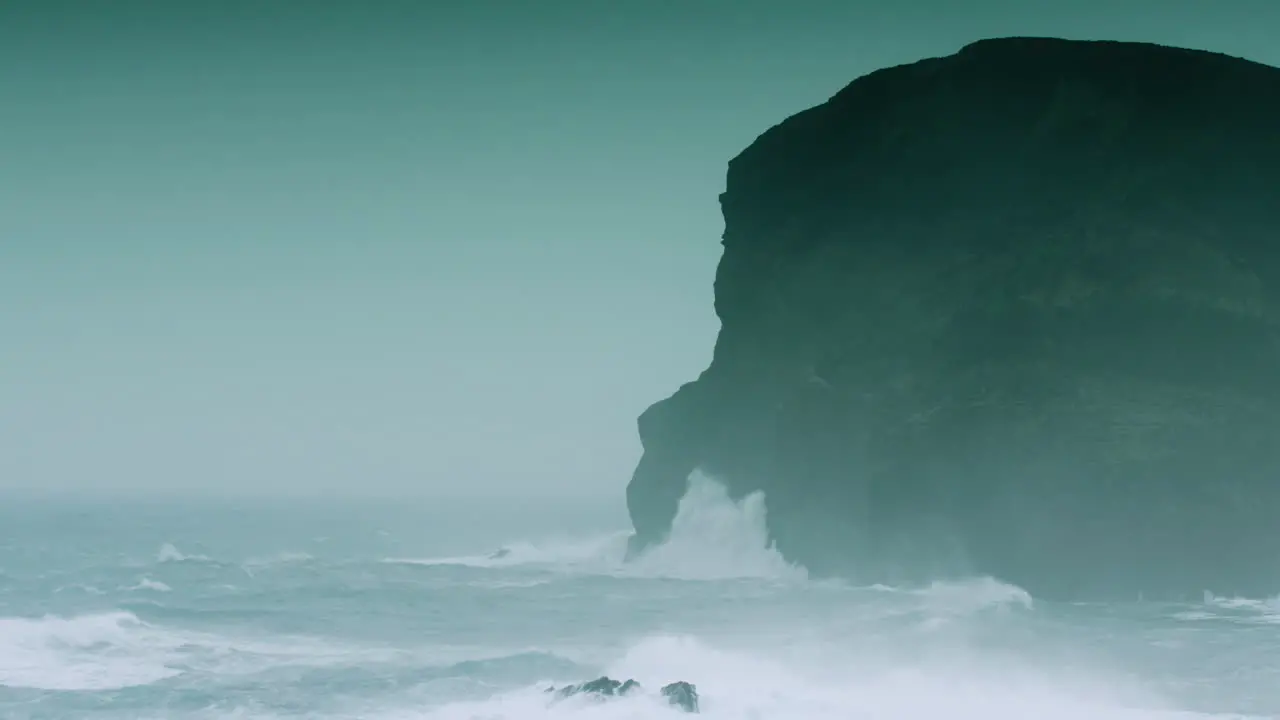 Epic stormy seas around the Ponta dos Capelinhos Faial Azores