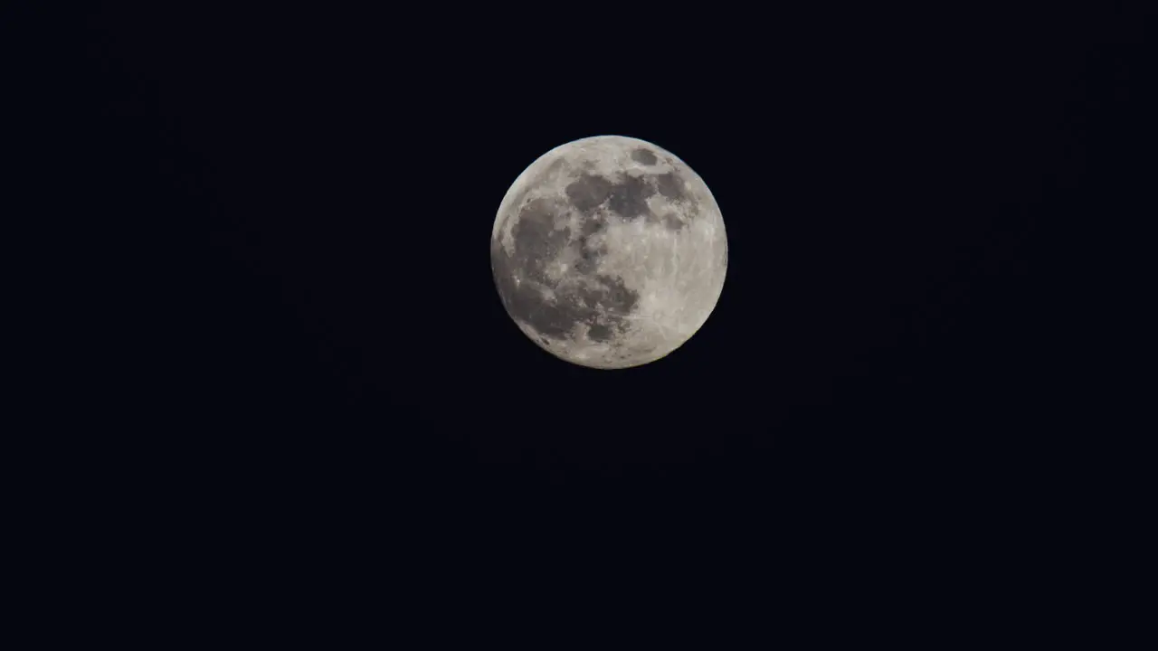 full moon close up by night