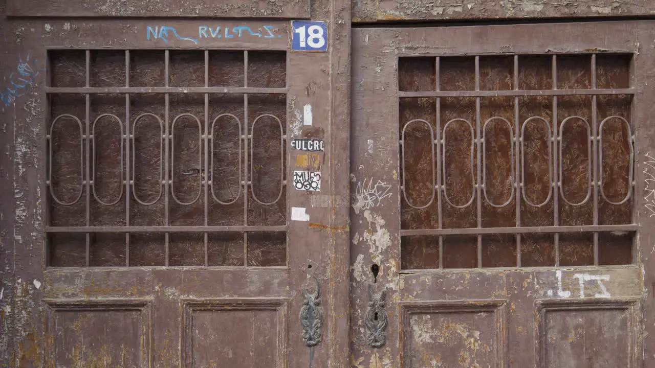 Old Rusty Gate Handheld Footage