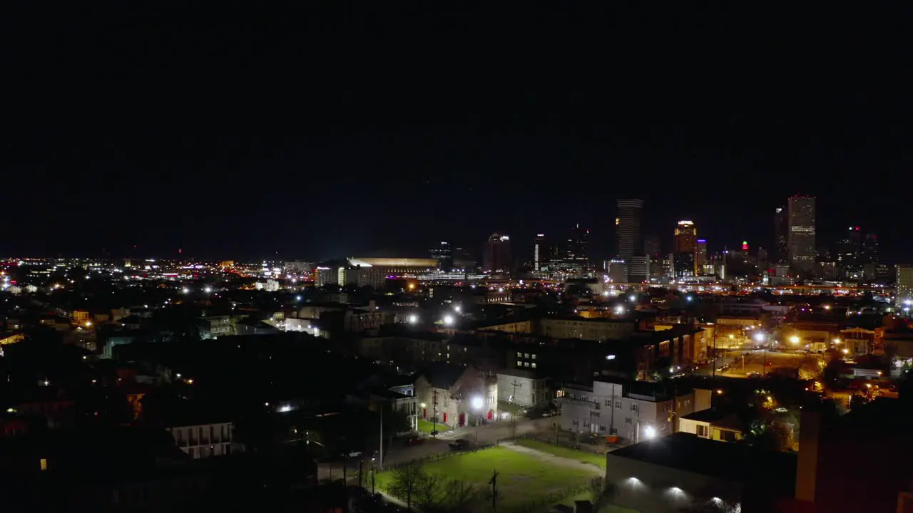 Aerial view of Downtown New Orleans from St