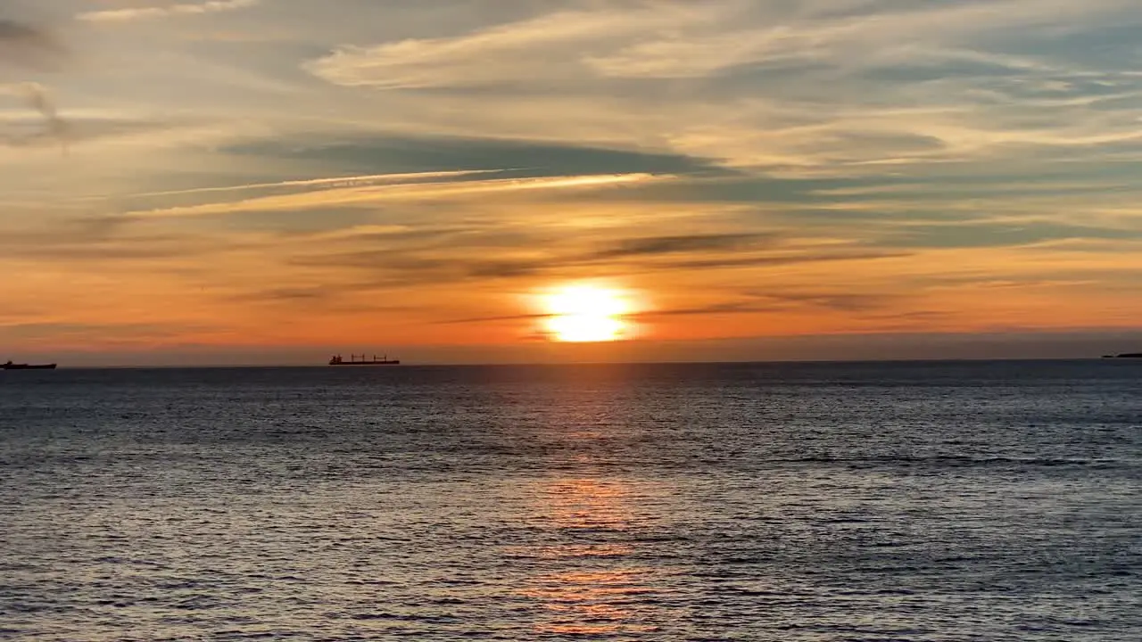 amazing sky and sea view at sunset