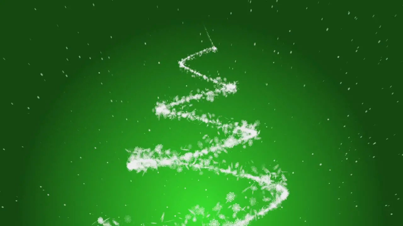 4K Merry Christmas Green