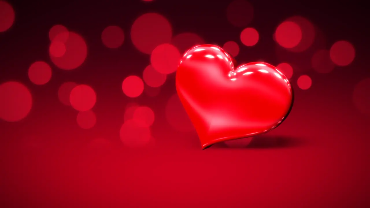 Animation closeup motion romantic hearts on Valentines day 20