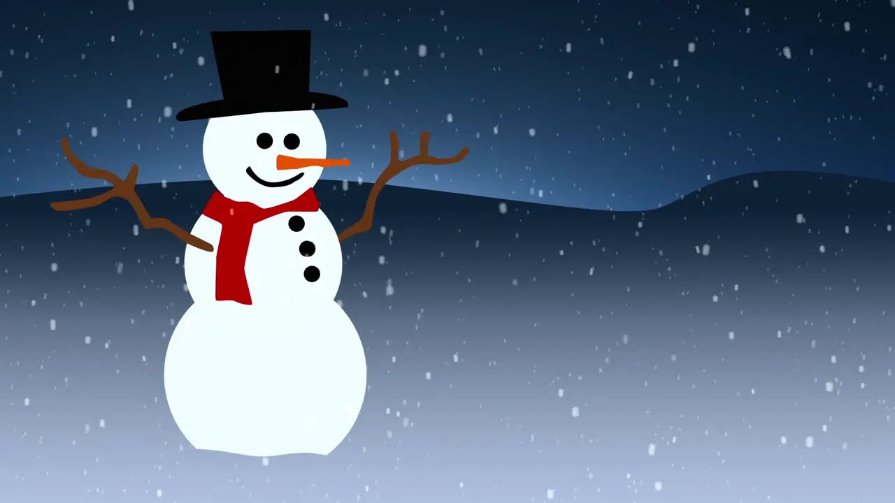 Looping Snowman Background 1