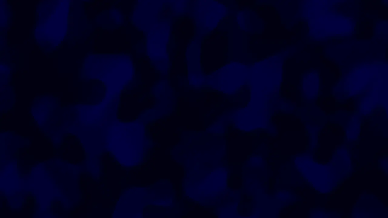 Looping animations of a black and blue liquid camouflage like pattern with mostly black and dark blues