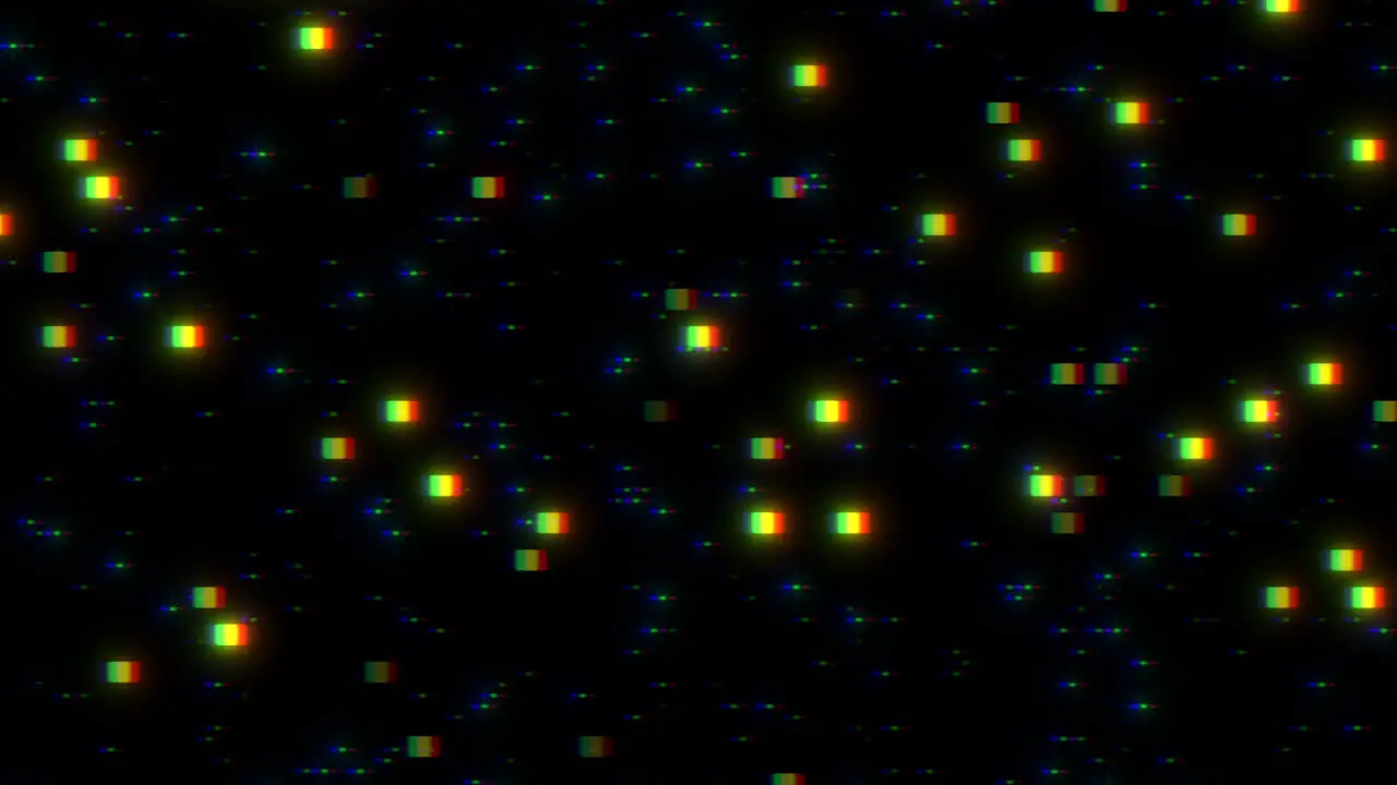 Neon digital pixels with noise effect in galaxy