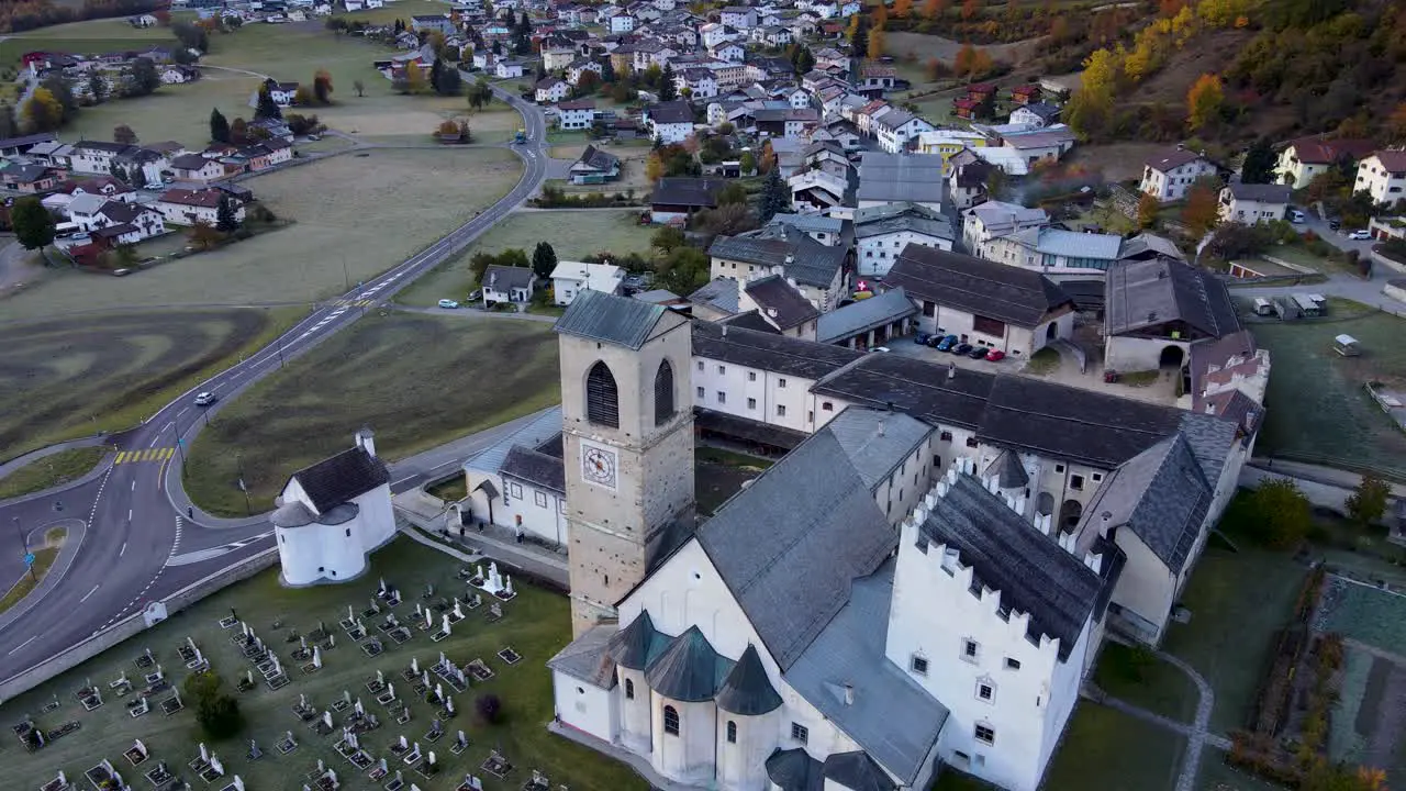 Kloster Muestair Drone Shot Alps Unesco Alps Mountaine Culture cinema documentary