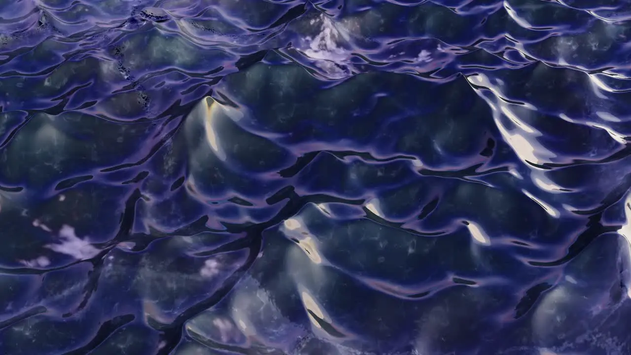 Fantasy colored layered waves and ripples tranquil calm background and endless seamless looping