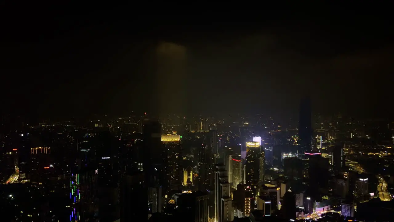 A static shot of the city view from the KL towers in Malaysia