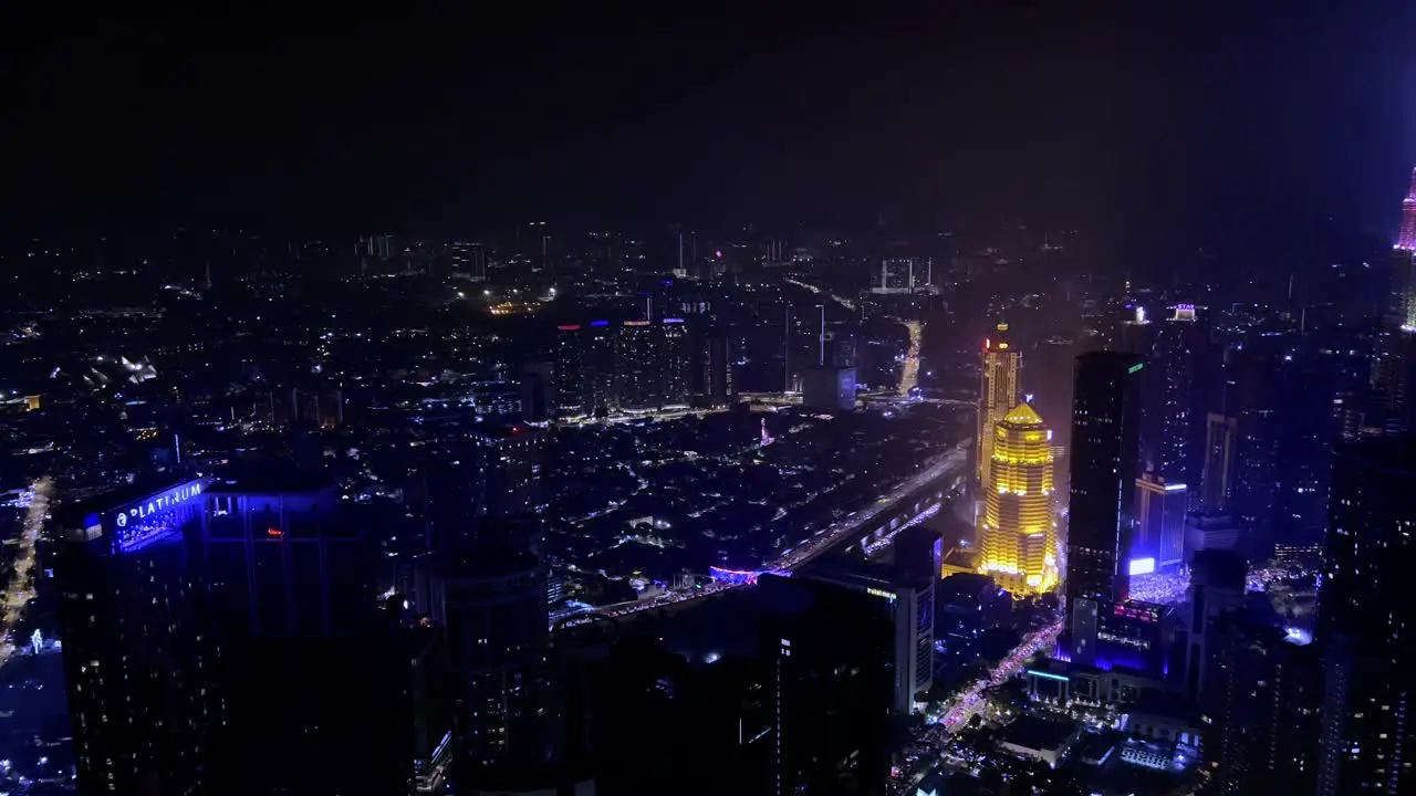 A night city view of the magnificent Kuala Lumpur taken form the KL towers