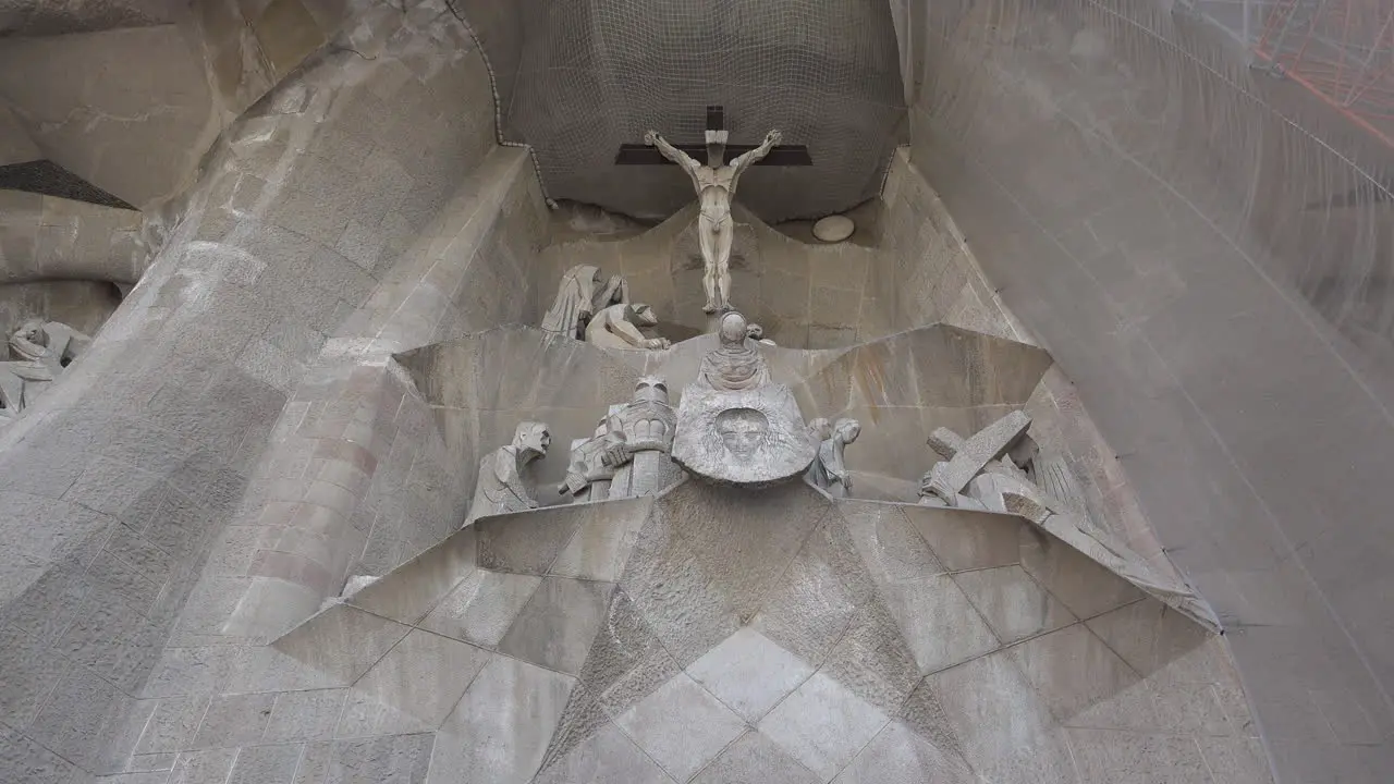 Spain Barcelona Sagrada Familia Crucifixion Sculpture