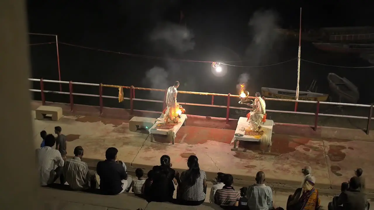 Evening Ceremony in Varanasi India