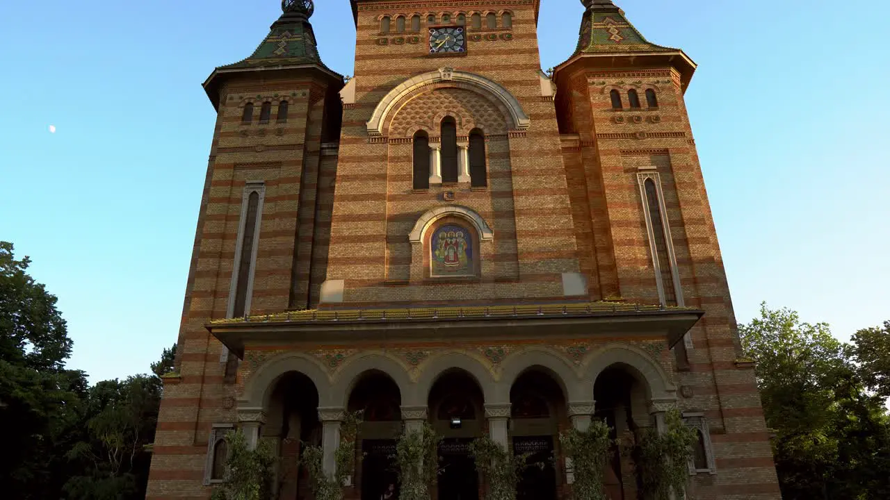 Front Side Of Orthodox Metropolitan Cathedral From Timisoara city Romania