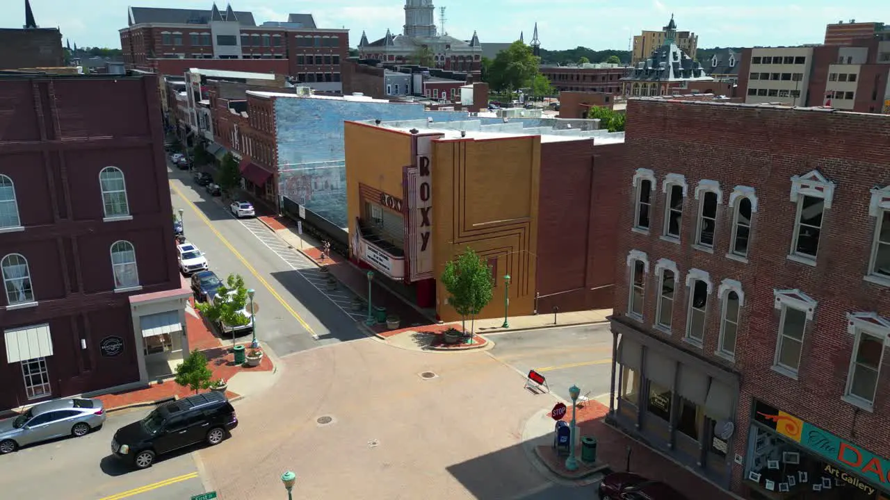 Half orbit of Roxy Theater located in downtown Clarksville Tennessee