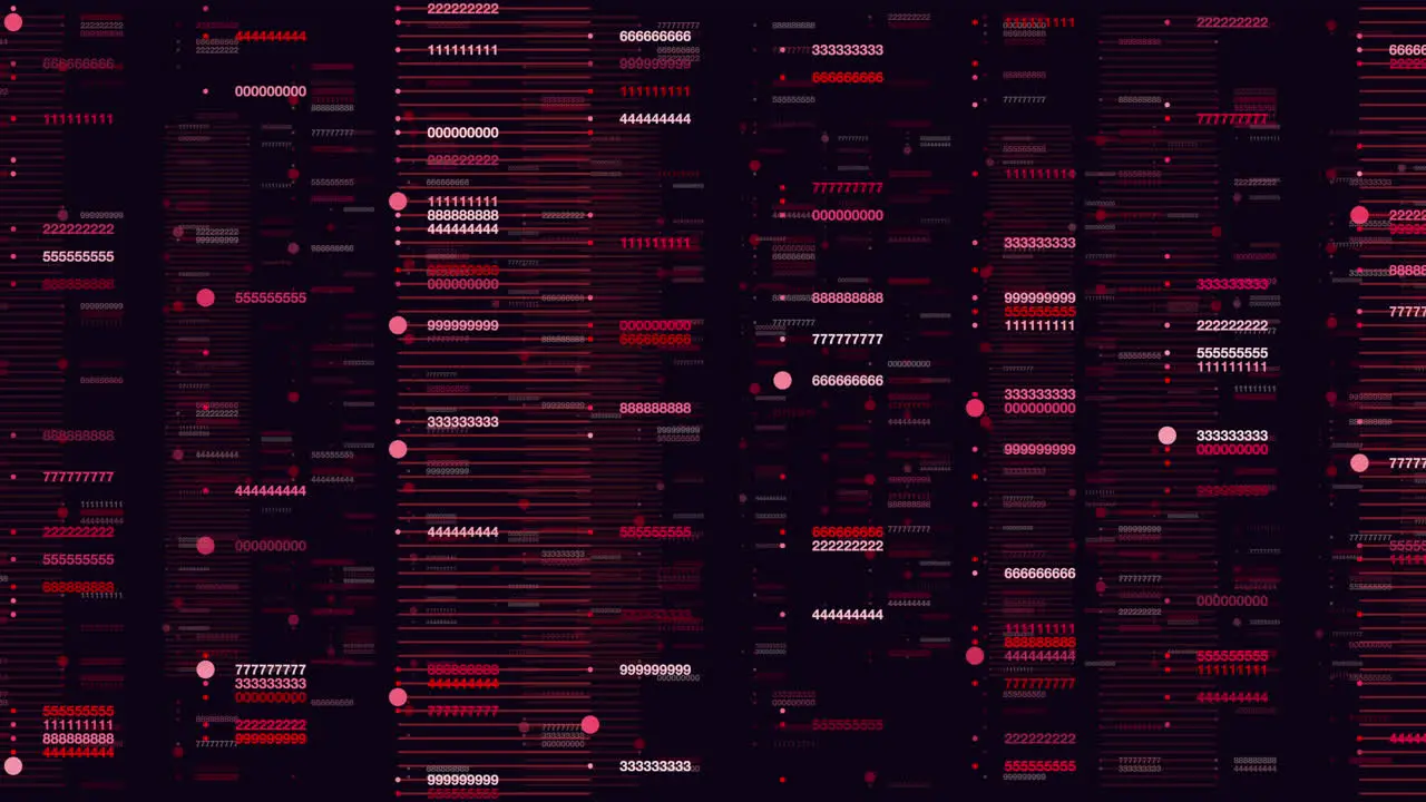 Binary code tiling intriguing pattern of numbers on black background