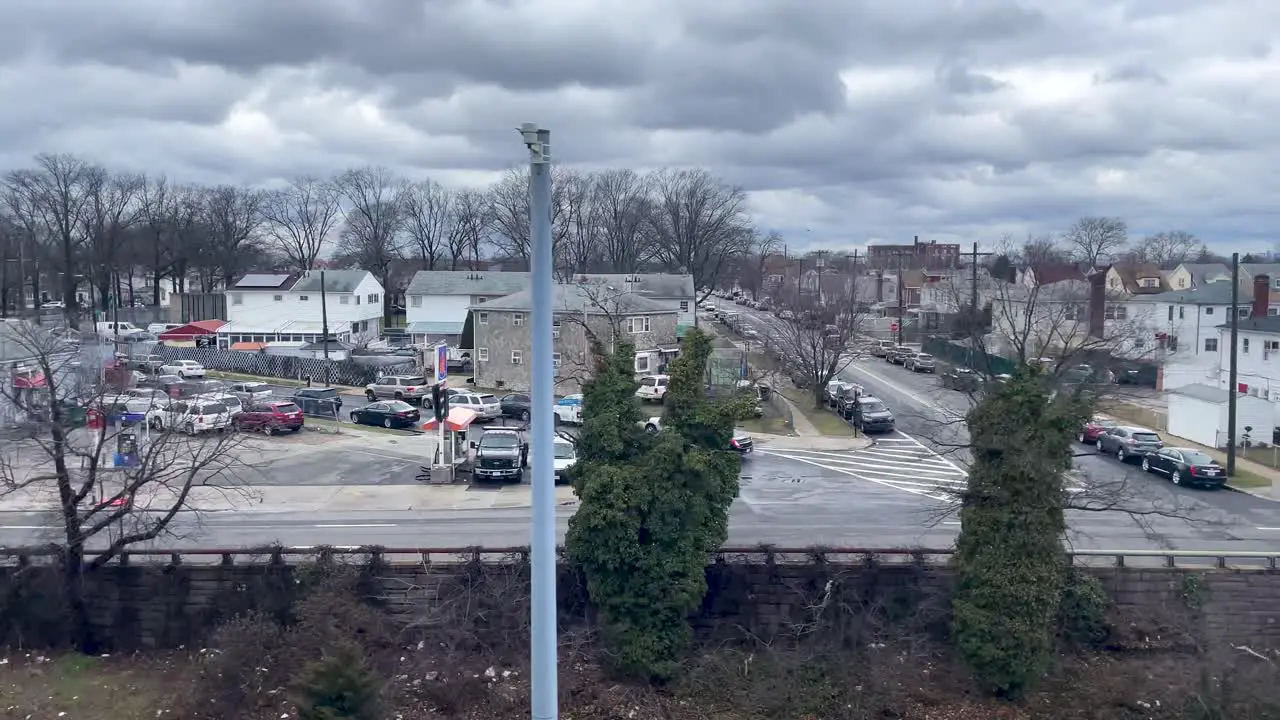 slow motion shot of diverse neighborhoods in brooklyn