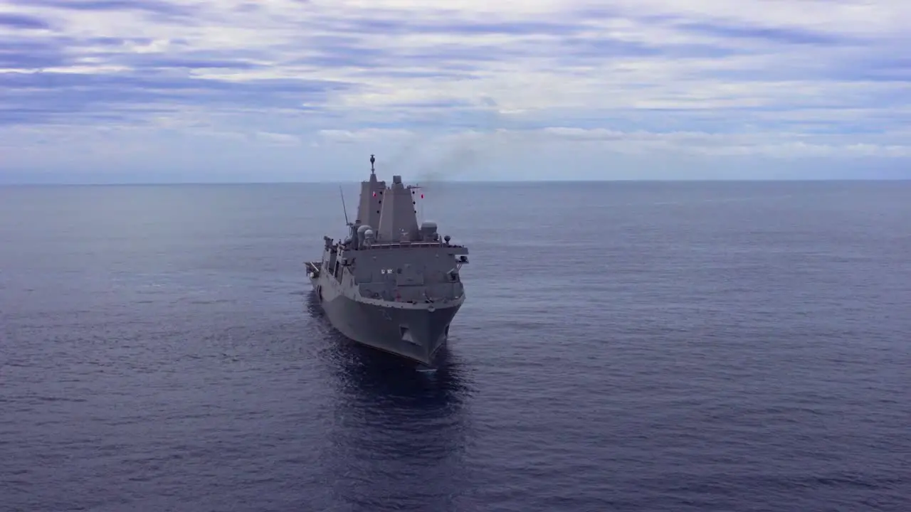 Aerials Over The Uss Anchorage An Amphibious Transport Dock 2