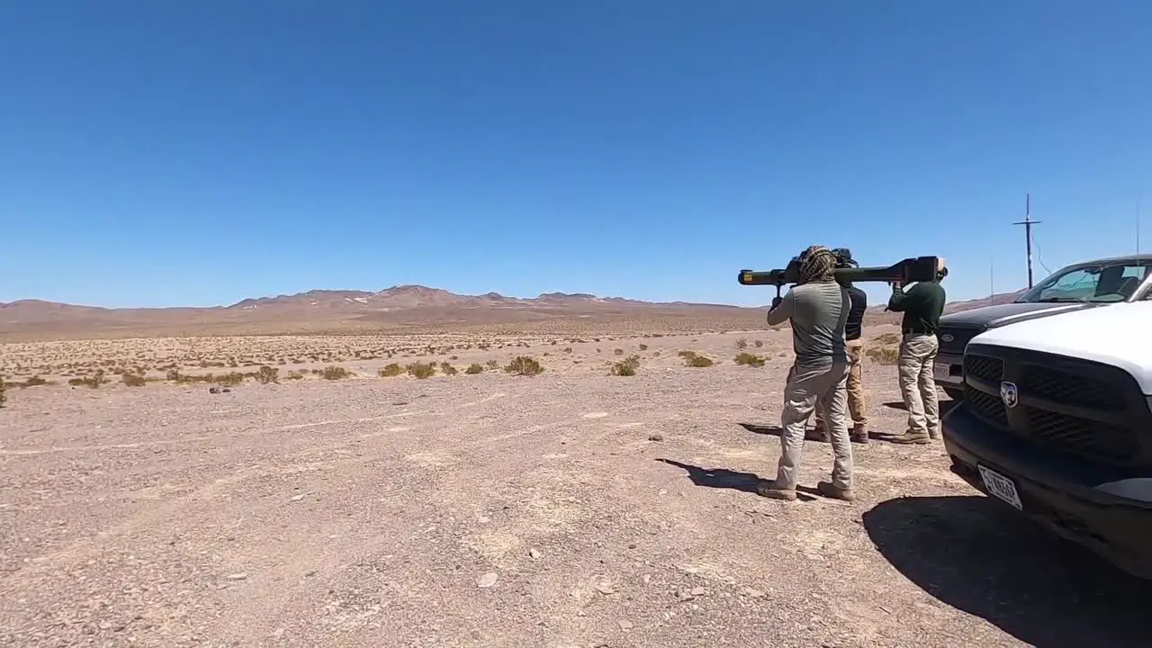 Us Marine Mv-22B Osprey Uh-1Y Huey Helicopters Use Flares Detect Simulated Attacks Twentynine Palms Ca