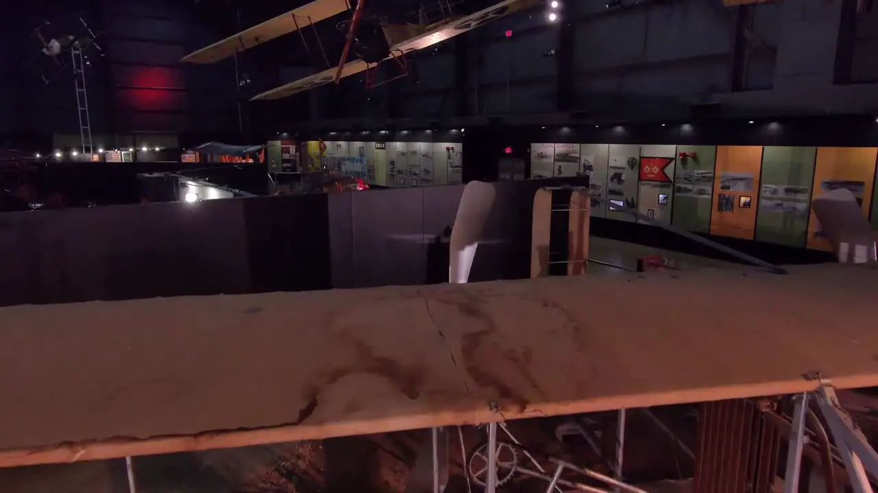 Drone Shot Wright 1909 Military Flyer Reproduced By Museum Staff From Drawings Wright Patterson Afb Museum