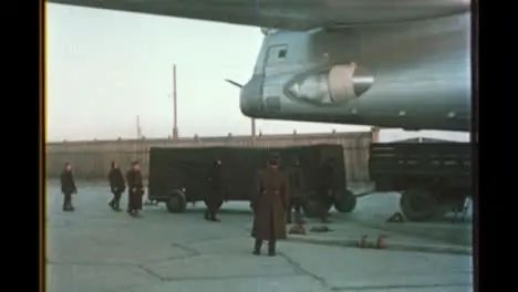 Cargo Being Loaded On TU 16 Soviet Plane