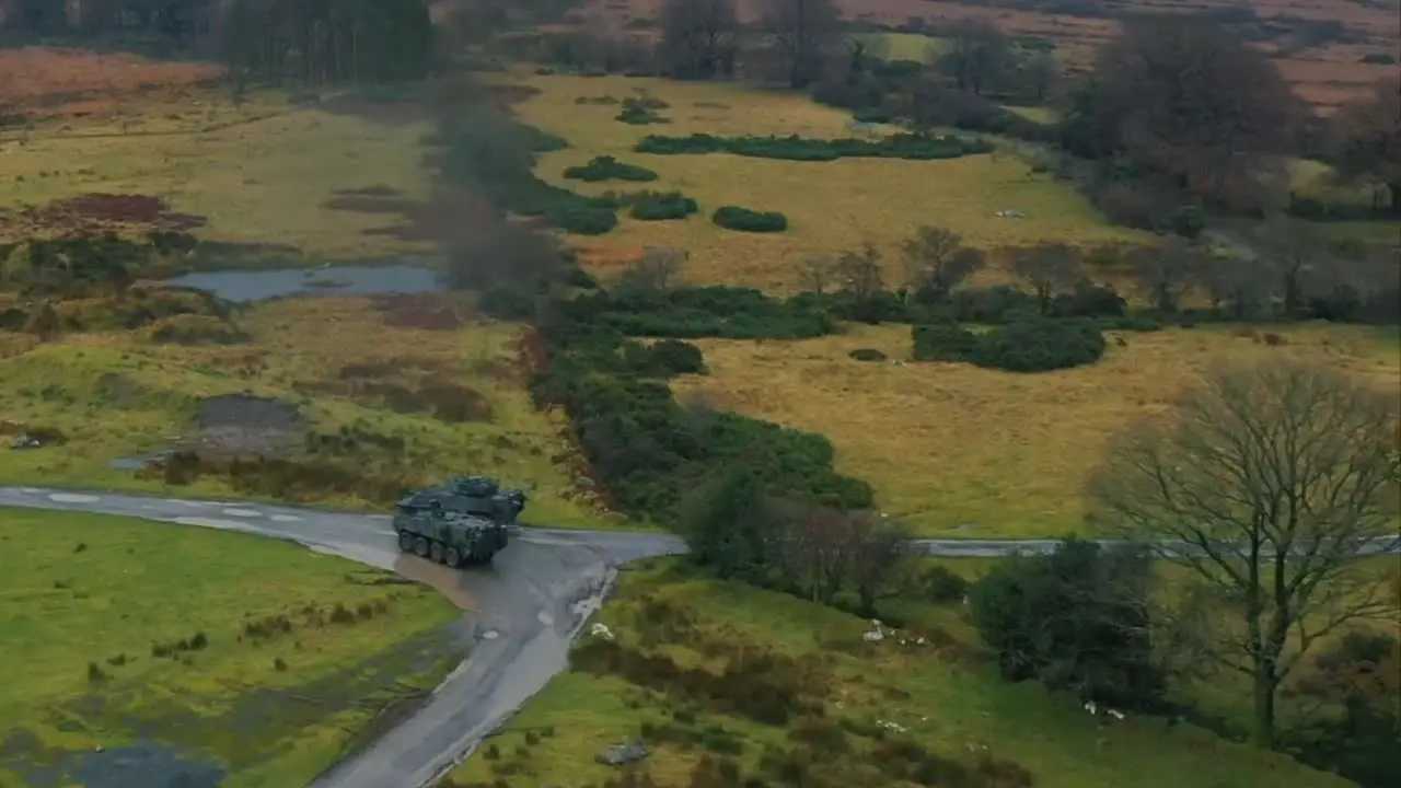 Military armored tanks forces heading to battlefield on tough muddy terrain