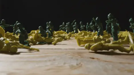 Tracking Shot Pulling Away from Toy Soldiers 01