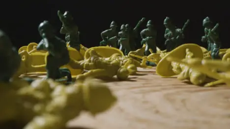 Tracking Shot Pulling Away from Toy Soldiers 02