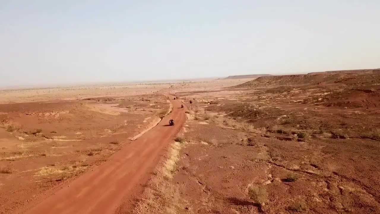 Aerials Over A Simulated Ambush Army Commando Raid And Hostage Situation On A Remote African Road In Niger