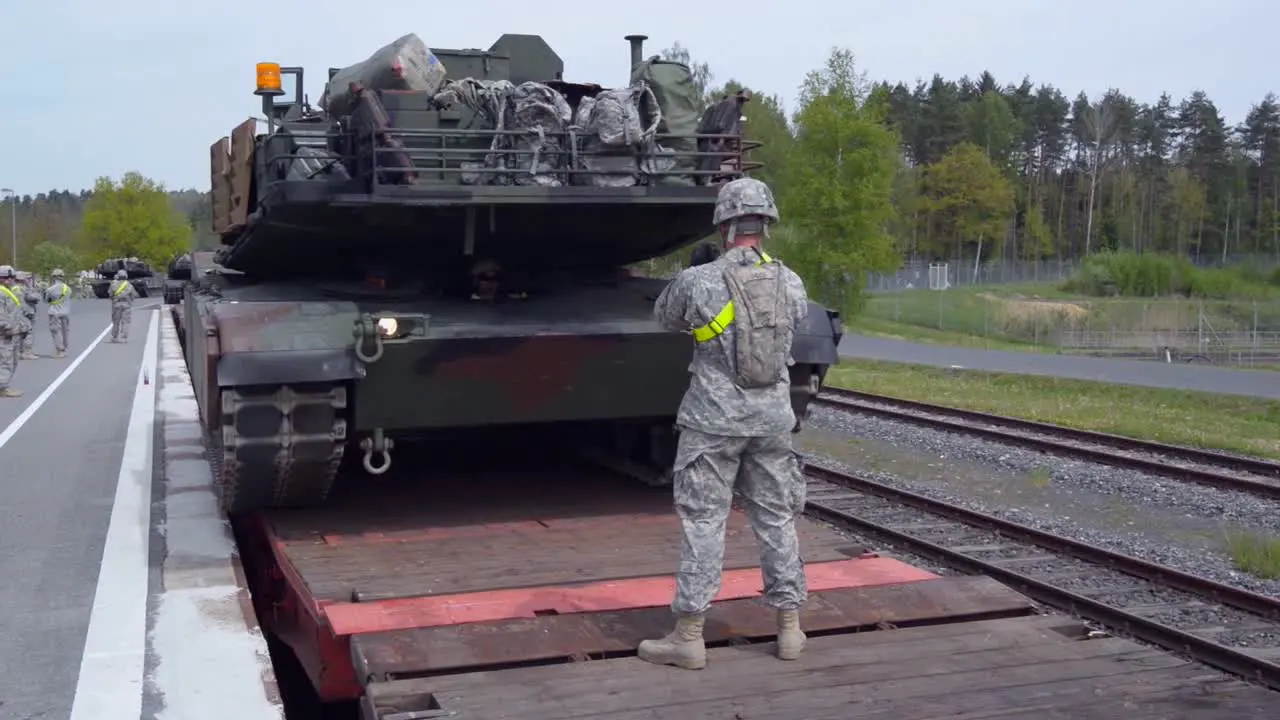 Us Military Gear Is Loaded On To Railcars And Prepared For Cross Country Transport 13