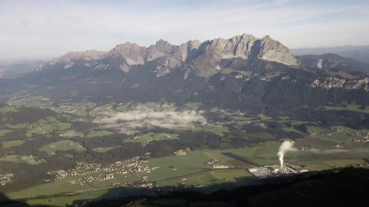 Clouds moving over Wilder Kaiser in Kitzübhel