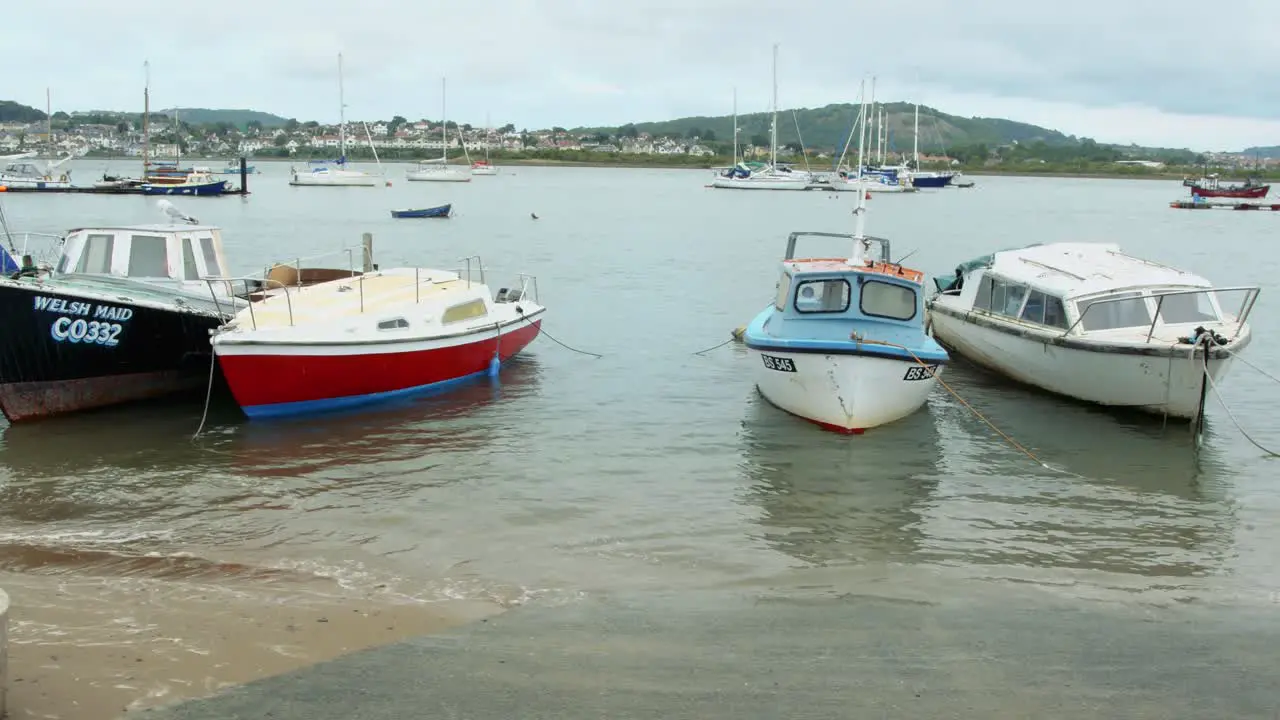 Conwy North Wales Boats Right to Left Movement