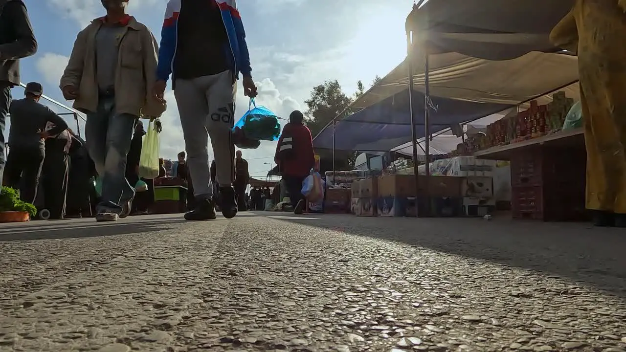 Popular Midoun market of Djerba in Tunisia