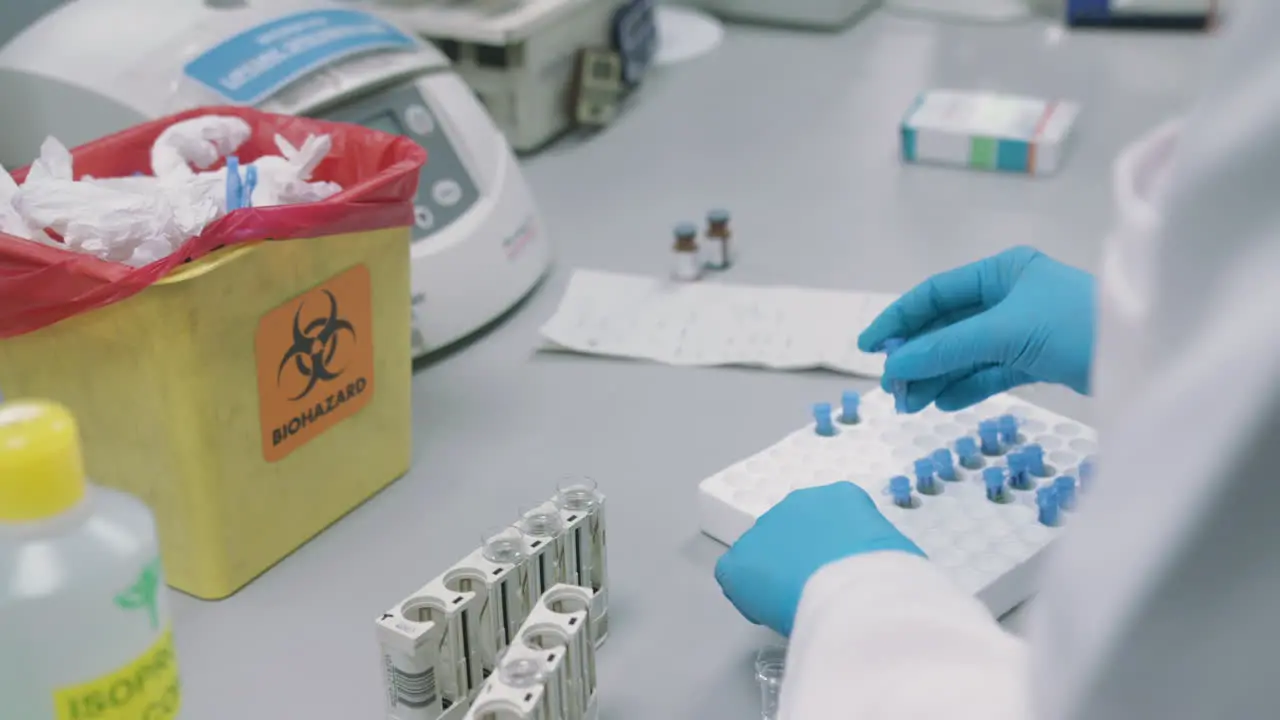 Transferring Specimen Samples In A Tube