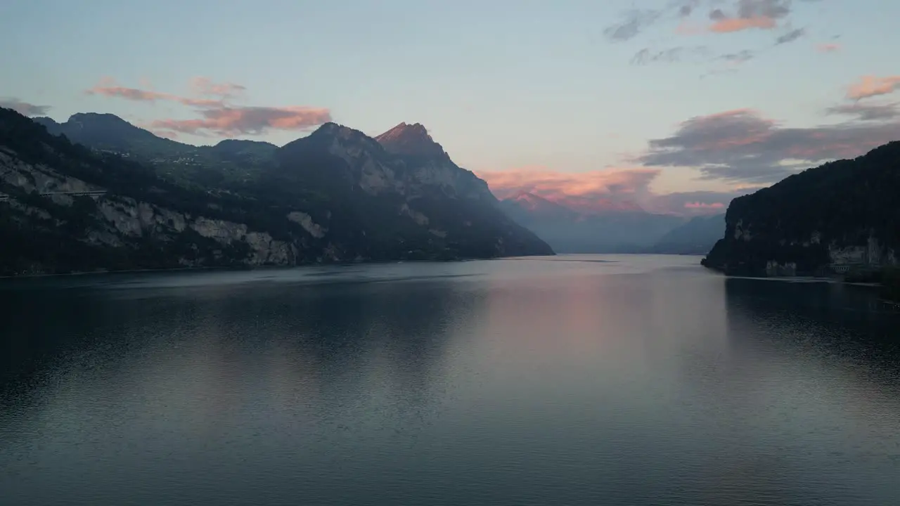 Drone clips capturing the great lakes of Europe alps