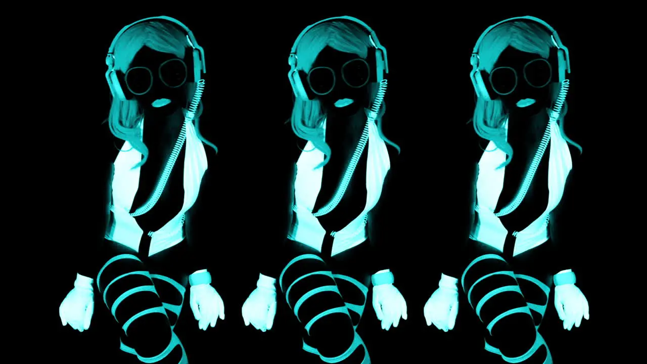 Glowing UV Woman 10