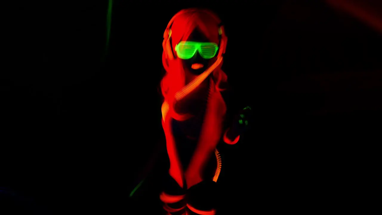 Glowing UV Woman 11