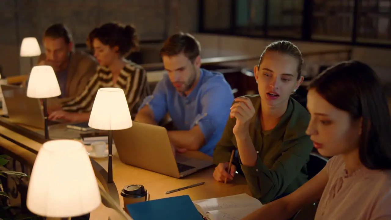 People working together in coworking