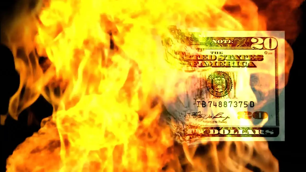 American Dollar Burning 