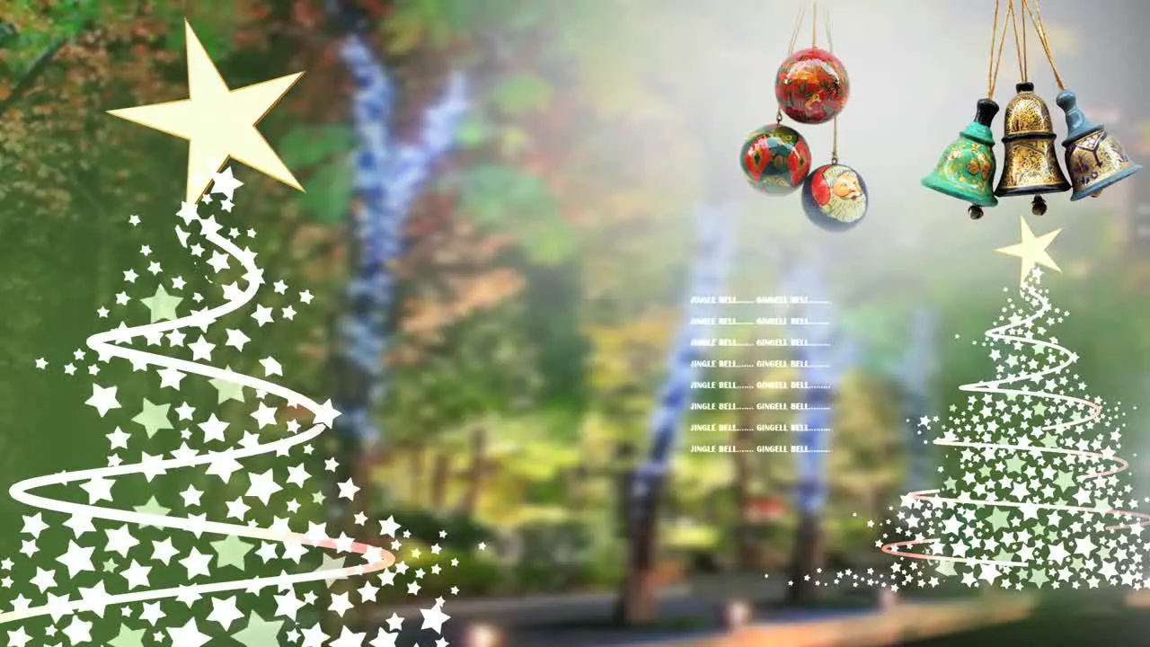 3D Virtual Studio Christmas Set Background