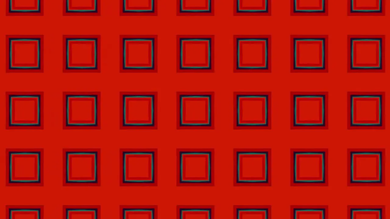 Red Geometric Square Pattern Background Slide Animation