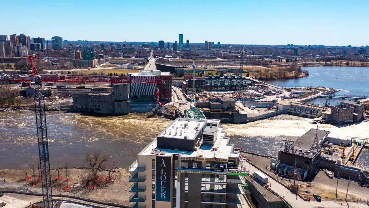 Downtown Ottawa hyperlapse of a site under construction