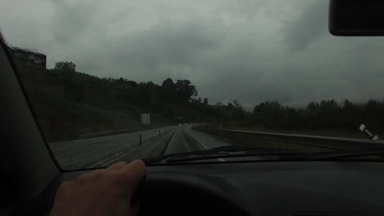 Driving Car in the Rain