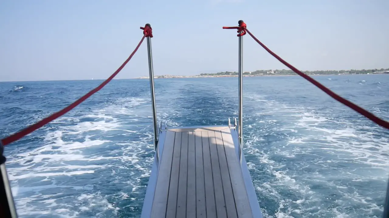 Sailing Turn along the coast of Greece near Athens in the mediterranean sea during a sunny day