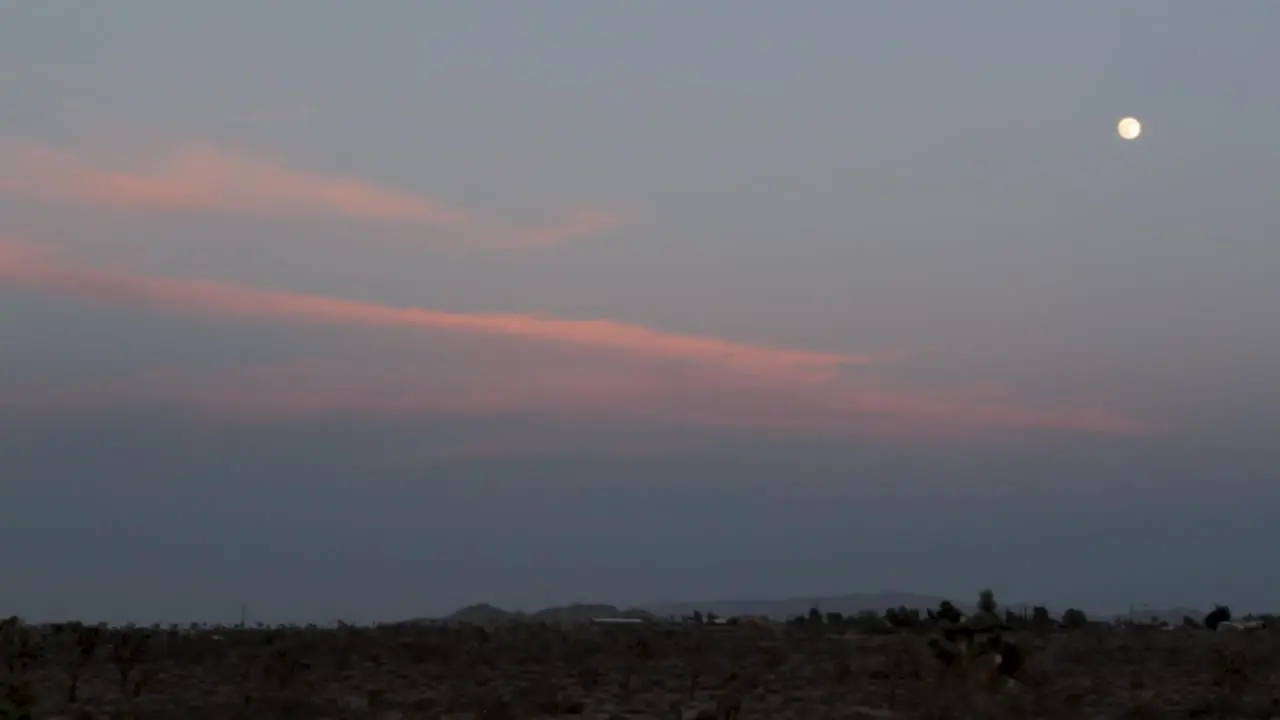 desert landscape at night colorful sky